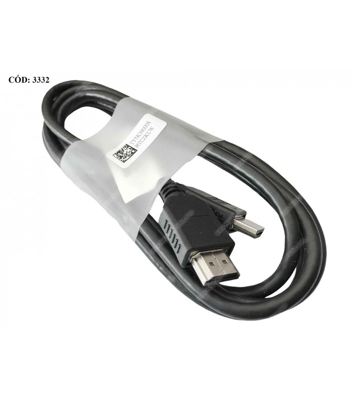 CABLE HP 1.8M 6ft HDMI M/M 1.4V 4K 30Hz / 2K / 1080P 30AWG BLACK-Hotron 917445-001 ORIG.