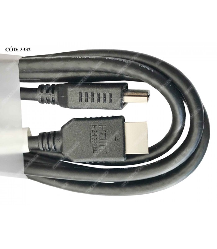 CABLE HP 1.8M 6ft HDMI M/M 1.4V 4K 30Hz / 2K / 1080P 30AWG BLACK-Hotron 917445-001 ORIG.