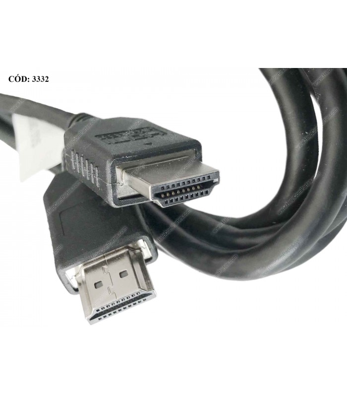 CABLE HP 1.8M 6ft HDMI M/M 1.4V 4K 30Hz / 2K / 1080P 30AWG BLACK-Hotron 917445-001 ORIG.