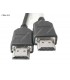 CABLE HP 1.8M 6ft HDMI M/M 1.4V 4K 30Hz / 2K / 1080P 30AWG BLACK-Hotron 917445-001 ORIG.