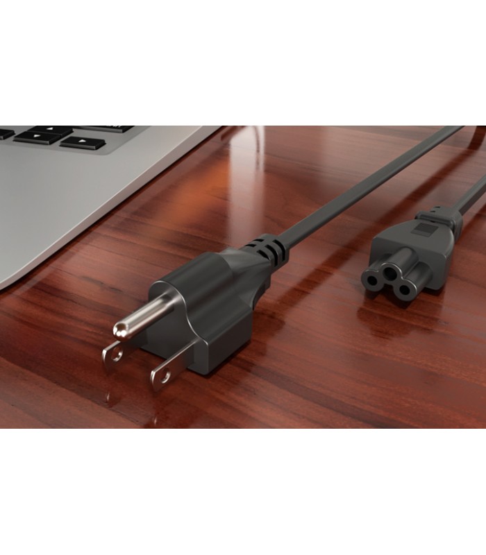 AC POWER CORD XTECH XTC-120 6FT/1.8M 110-250V US 3PRONG TREBOL BK