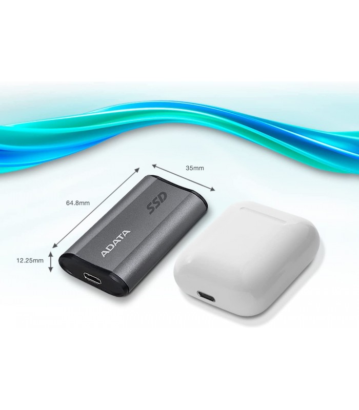 DISCO SSD EXTERNO ADATA ELITE SE880 1TB NEGRO USB 3.2 GEN2 X2 (MAX 20Gb/s) USB-C / USB-A 2000/2000 RW /AELI-SE880-1TCGY