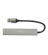 USB HUB TREQA T-304 USB-A 3.0 5Gbps A 4-PTOS USB-A HEMBRA SILVER