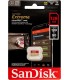 MICRO SD SANDISK EXTREME 128GB UHS-I 4K / C10 / U3 / V30 / A2 /4K /5K /R190MB/W90MB/S + ADAPTADOR /SDSQXAA-128G-GN6MA