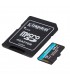 MICRO SD KINGSTON CANVAS GO PLUS 64GB UHS-I 4K / C10 / U3 / V30 / A2 /R170MB/W70MB/S + ADAPTADOR /SDCG3/64GB