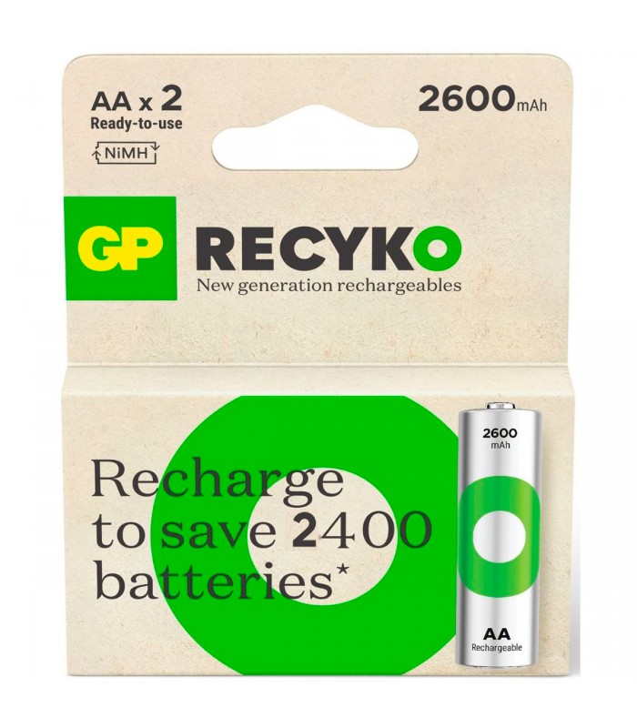 PILA GP REC RECYKO AA 1.2V 2600mAH BL/2 (2600SERIES)