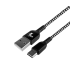 CABLE XTECH XTC-511 USB-A /M A USB-C /M 1.8M NEGRO Y BLANCO/ 3A 28AWG/ USB 2.0 480Mbps/