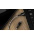 CABLE XTECH XTC-511 USB-A /M A USB-C /M 1.8M NEGRO Y BLANCO/ 3A 28AWG/ USB 2.0 480Mbps/
