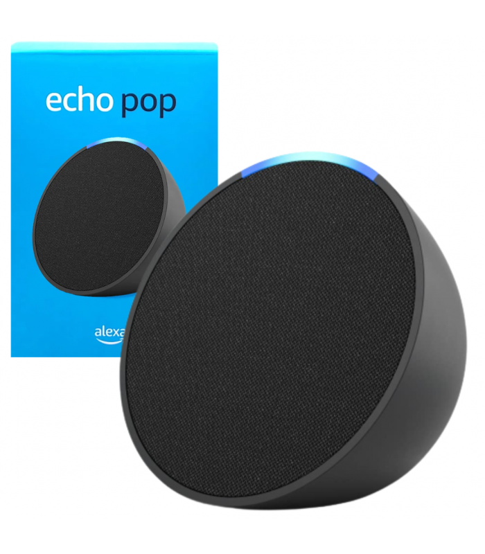 PARLANTE INTELIGENTE AMAZON ECHO POP COMPACTO / ALEXA / WIFI 2.4/5GHz / BT / EERO / CARBON /B09WNK39JN
