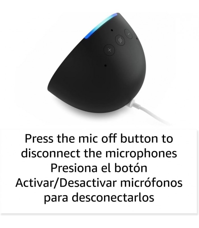 PARLANTE INTELIGENTE AMAZON ECHO POP COMPACTO / ALEXA / WIFI 2.4/5GHz / BT / EERO / CARBON /B09WNK39JN
