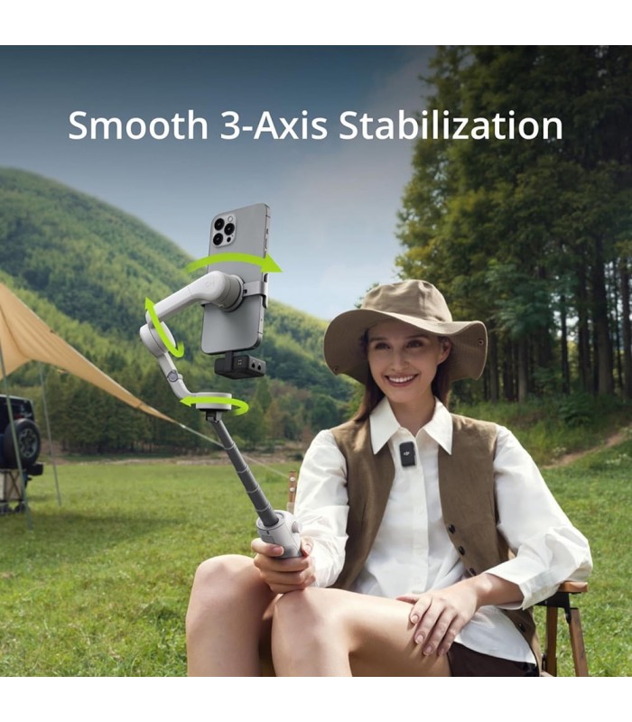 ESTABILIZADOR DJI OSMO MOBILE 6 / PORTÁTIL Y PLEGABLE /3-AXIS/ ACTIVETRACK 6.0/ PLAT GRAY