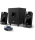 PARLANTES GENIUS SW-2.1 300X 2.1CH 10RMS 100~240V US MARRON + CTRL VOL. DUAL INPUTS