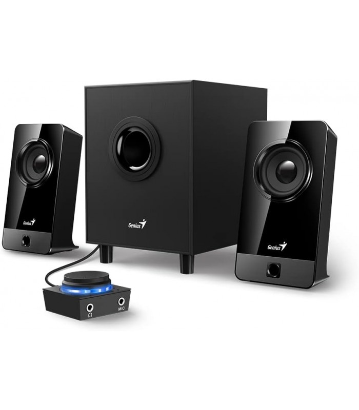 PARLANTES GENIUS SW-2.1 300X 2.1CH 10RMS 100~240V US MARRON + CTRL VOL. DUAL INPUTS
