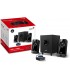 PARLANTES GENIUS SW-2.1 300X 2.1CH 10RMS 100~240V US MARRON + CTRL VOL. DUAL INPUTS