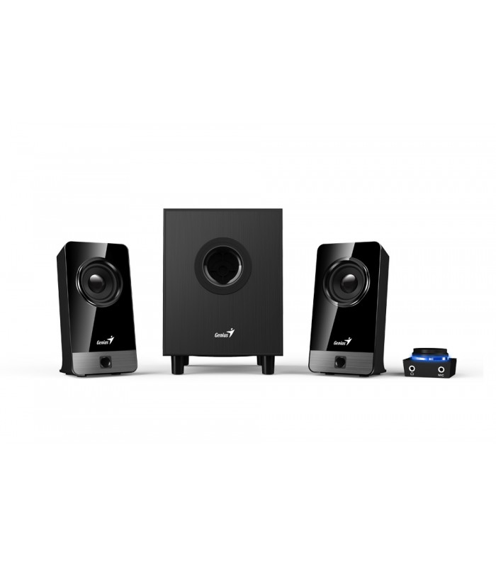 PARLANTES GENIUS SW-2.1 300X 2.1CH 10RMS 100~240V US MARRON + CTRL VOL. DUAL INPUTS