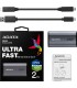 DISCO SSD EXTERNO ADATA ELITE SE880 2TB NEGRO USB 3.2 GEN2 X2 (MAX 20Gb/s) USB-C / USB-A 2000/2000 RW /AELI-SE880-2TCGY