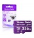MICRO SD WD PURPLE ULTRA ENDURANCE QD101 256GB UHS-I 4K / C10 / U1 /3D NAND/ SDA 6.0/ 128TBW /24x7/NVR/SIN ADAP. /WDD256G1P0C