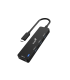 USB HUB GENIUS UH-400 USB-C A 4-PTOS USB-A 3.0 HEMBRA BK