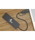 USB HUB XTECH XTC-390 USB-A 3.0 A USB-A 3.0 5Gbps A 4-PTOS HEMBRA 25cm BK