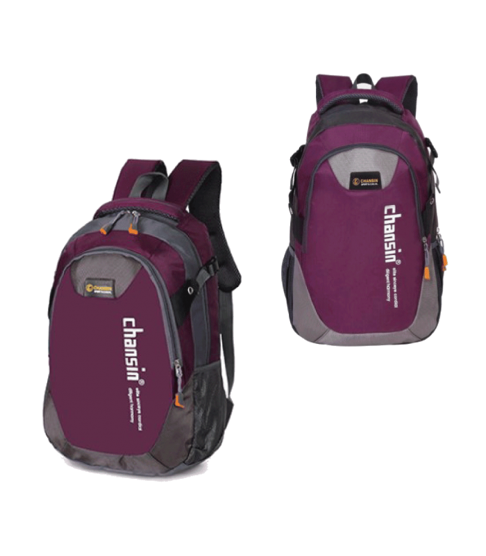 MOCHILA CHANSIN LS328-GR PARA LAPTOP 15.6 VARIOS COMPARTIMENTOS COLOR MORADO