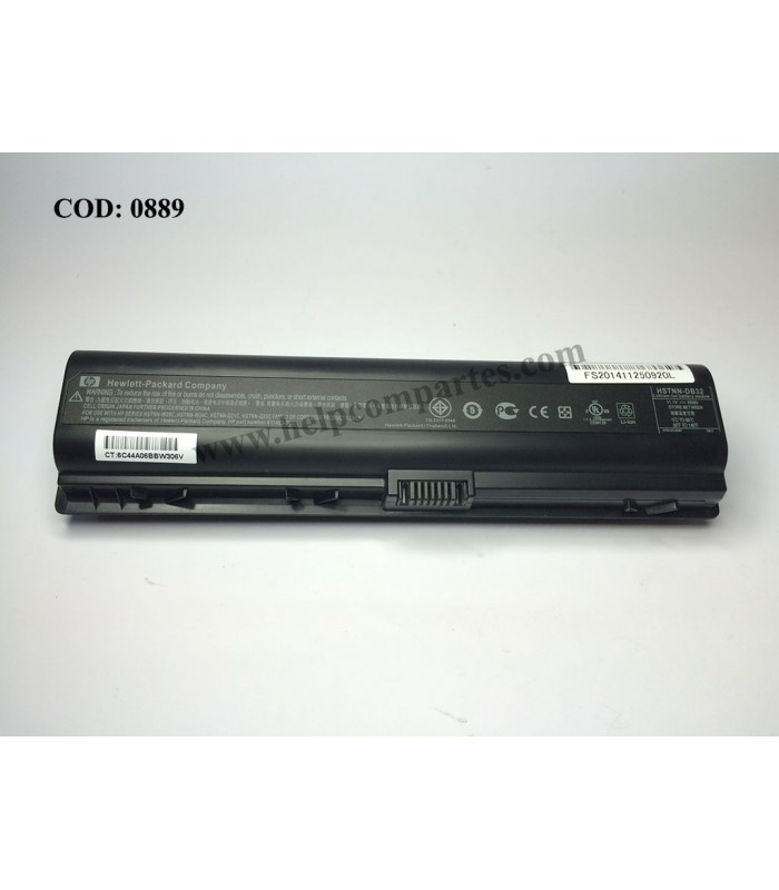 BATERIA HP 11.1V---95WH 9C/PAVILION DV2000 DV6000 DV6500 COMPAQ A915 A930 C700 F500 F700 SERIES 411463-262 OEM
