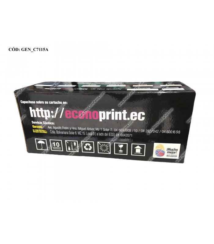 GENERICO TONER HP 15A LASERJET (C7115A) 1000/1005/1200/1220/3300/3380 BK