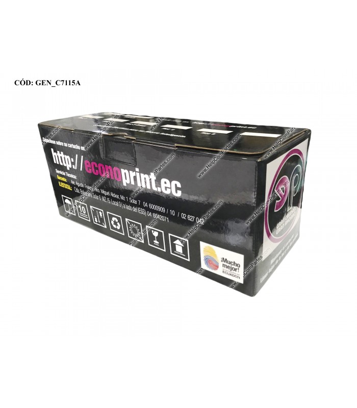 GENERICO TONER HP 15A LASERJET (C7115A) 1000/1005/1200/1220/3300/3380 BK