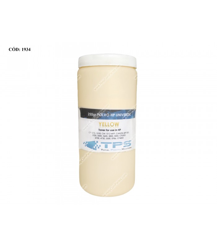 BOTELLA HP 2600  YELLOW (250G)