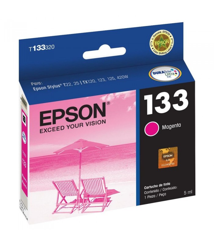 CARTUCHO EPSON T133320-AL 133 MG T22 T25 TX120 TX123 TX125 TX133v TX135 TX320F TX420W TX430W 355 PAG