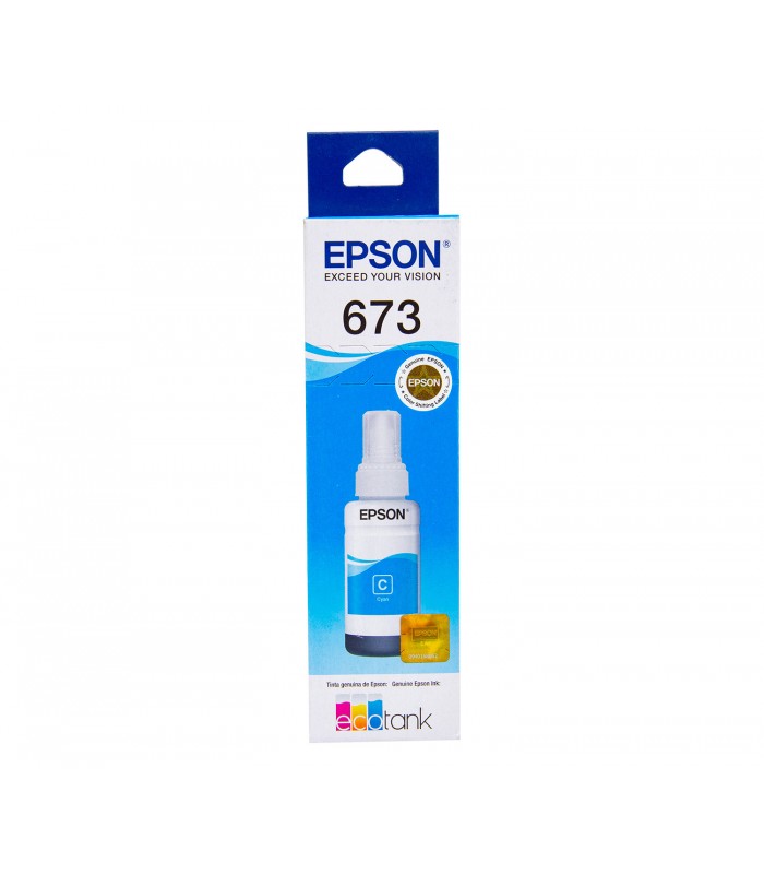 BOTELLA EPSON CY 673 T673220-AL/ L800 L805 L810 L850 L1800 70ML 4000 PAG