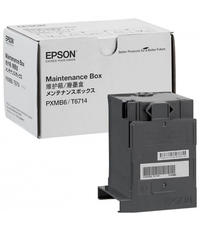 CAJA MANTENIMIENTO EPSON T6714/PXMB6 WF WR-C869R, WR-C878R, WF-C879R, WF-C879, WF C8190 / 8690, C13T671400 90K BK ORIG.